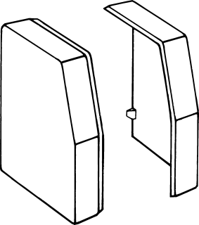 EINDKAP RK150 links/rechts Paar